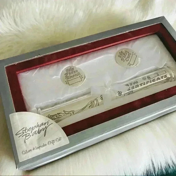 New Stephan Baby Silver Keepsake Gift Set - Picture 3 of 8